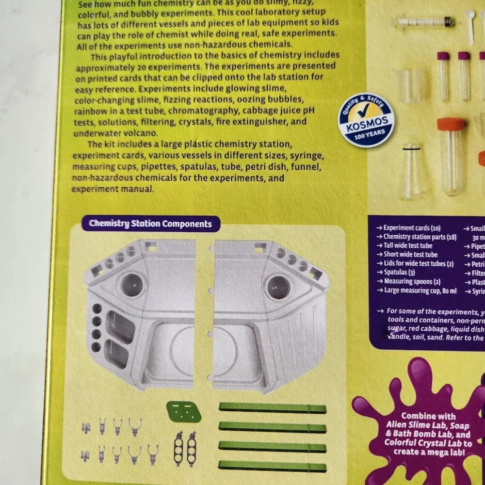 Thames & Kosmos Ooze Labs Chemistry Station Science Experiment Kit STEM Toy 20 N